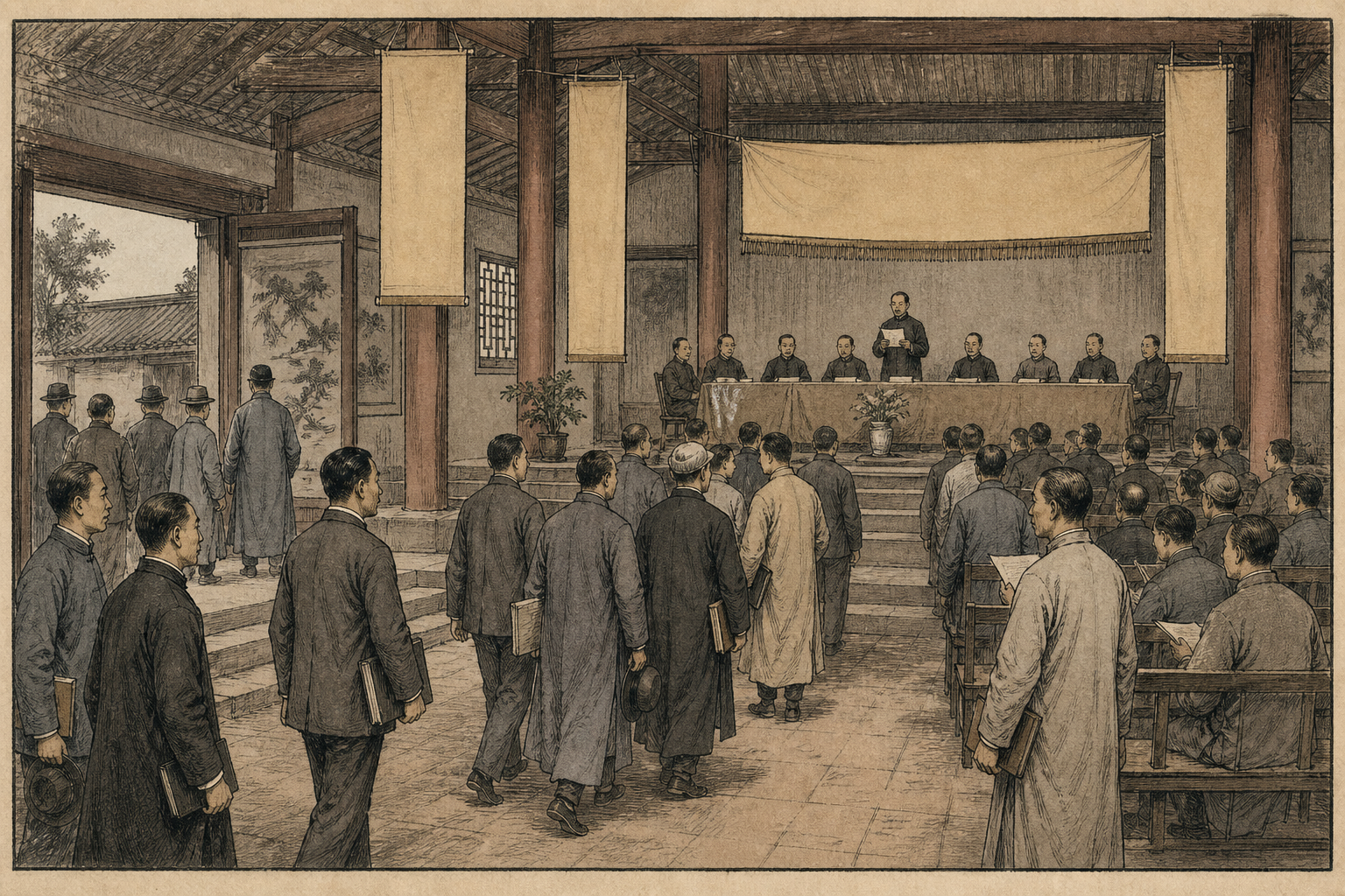 1926年教育联合会年会在学校礼堂开幕