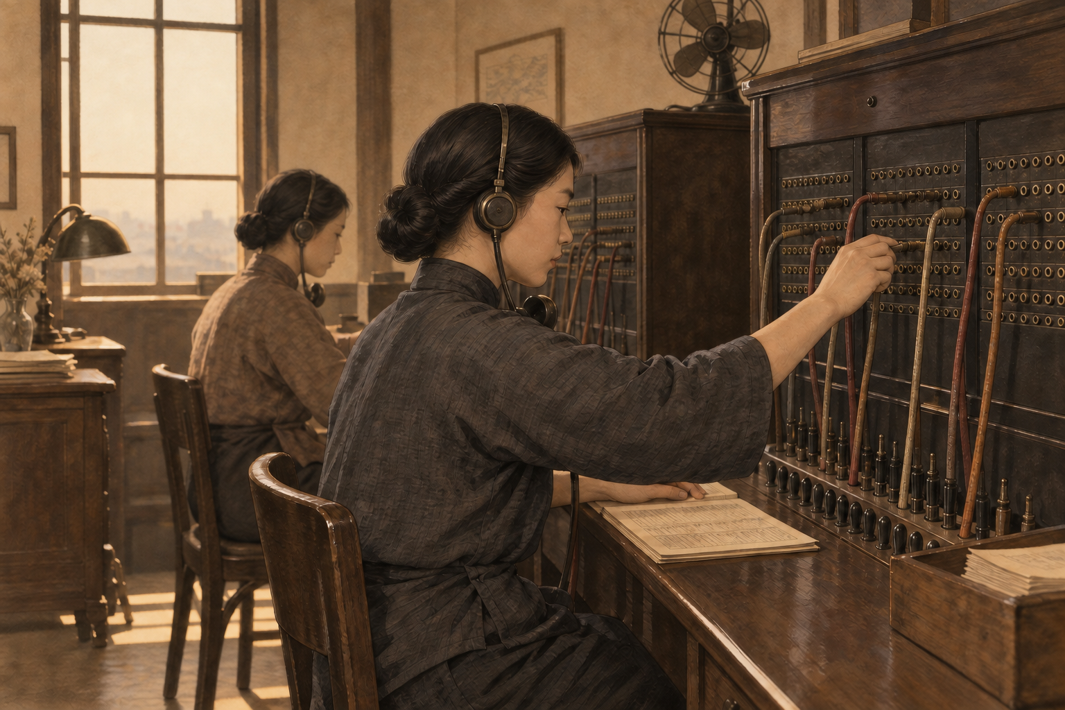 电话新局内的人工接线工作