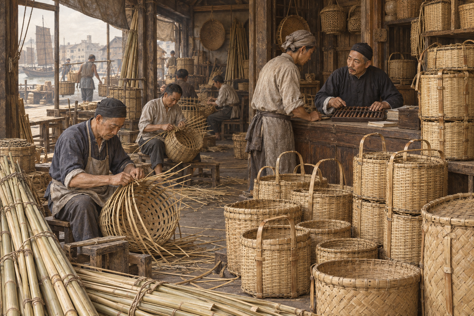 竹箩业即日起加价二成,每元加收二角