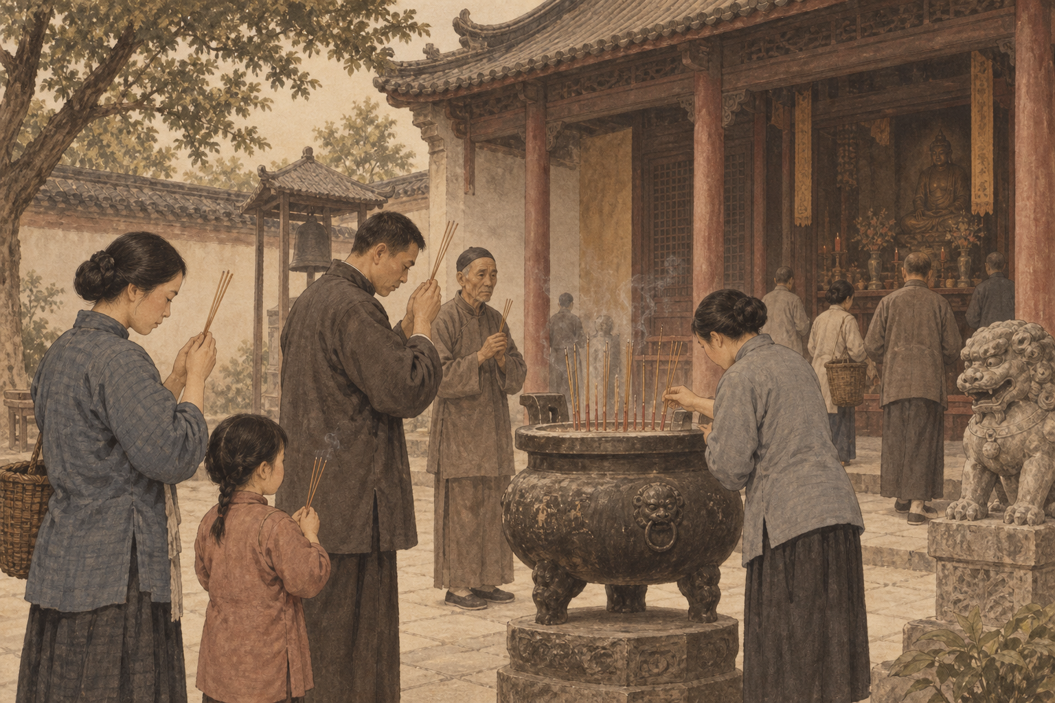 松江八寺香,烧香求来世投个好爹娘