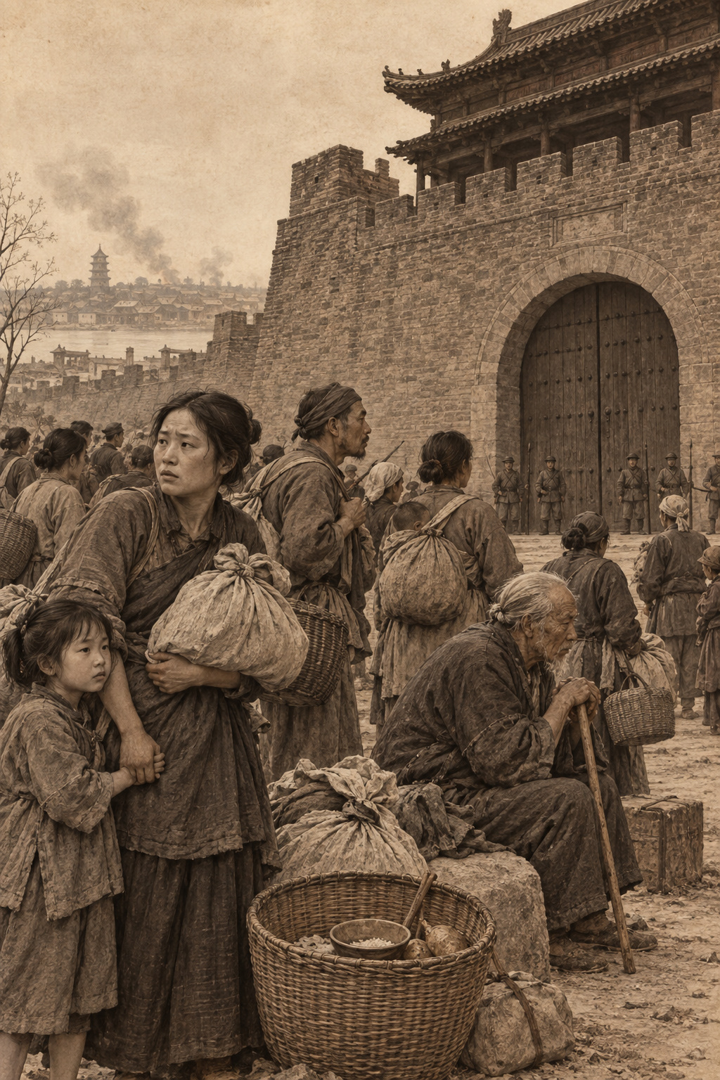 武昌商会请求协商,准许居民离城