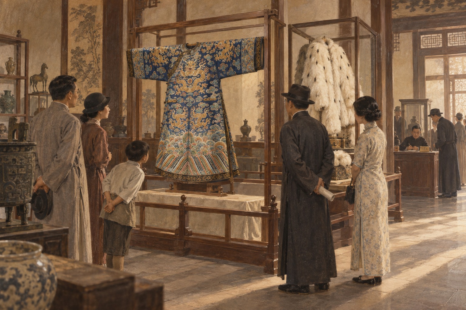 北京古物陈列所秋节换展,文华武英两殿券减半