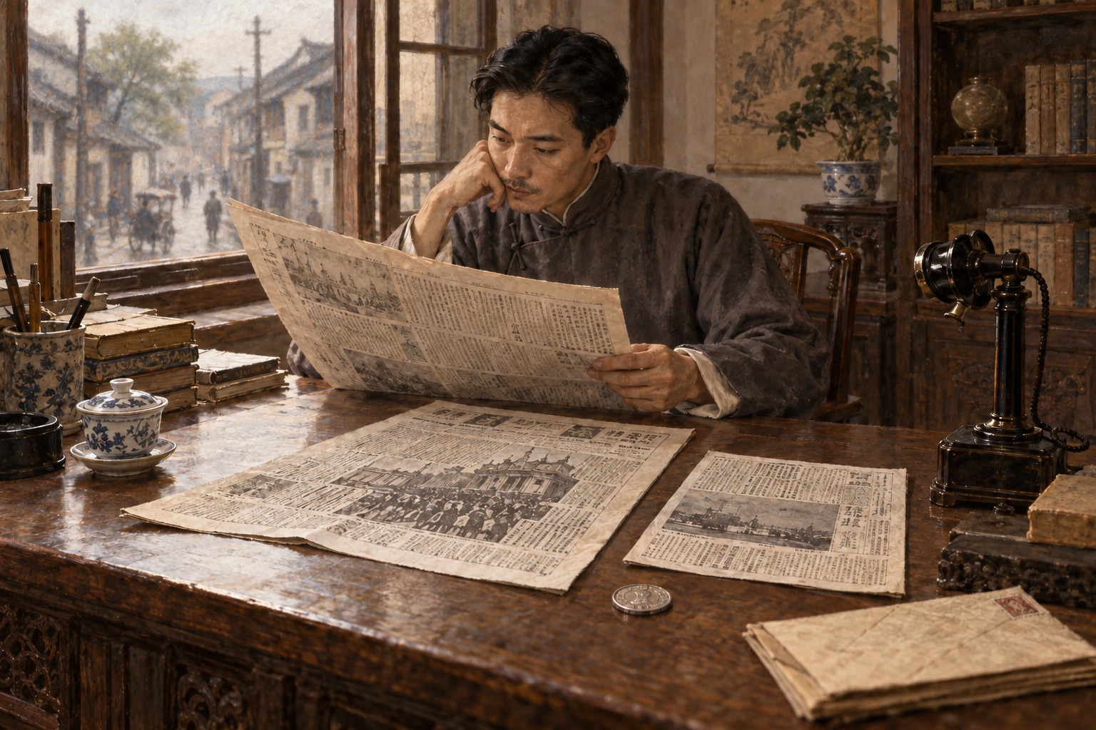广告:世界三报合订,每月大洋一元